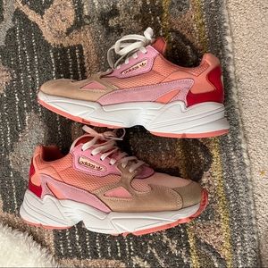 Adidas Pink & Tan Sneakers